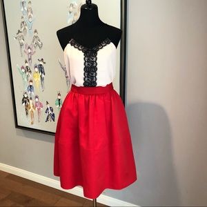 LOT 2 EXPRESS Skirt & Tank Lace Camisole Top EUC